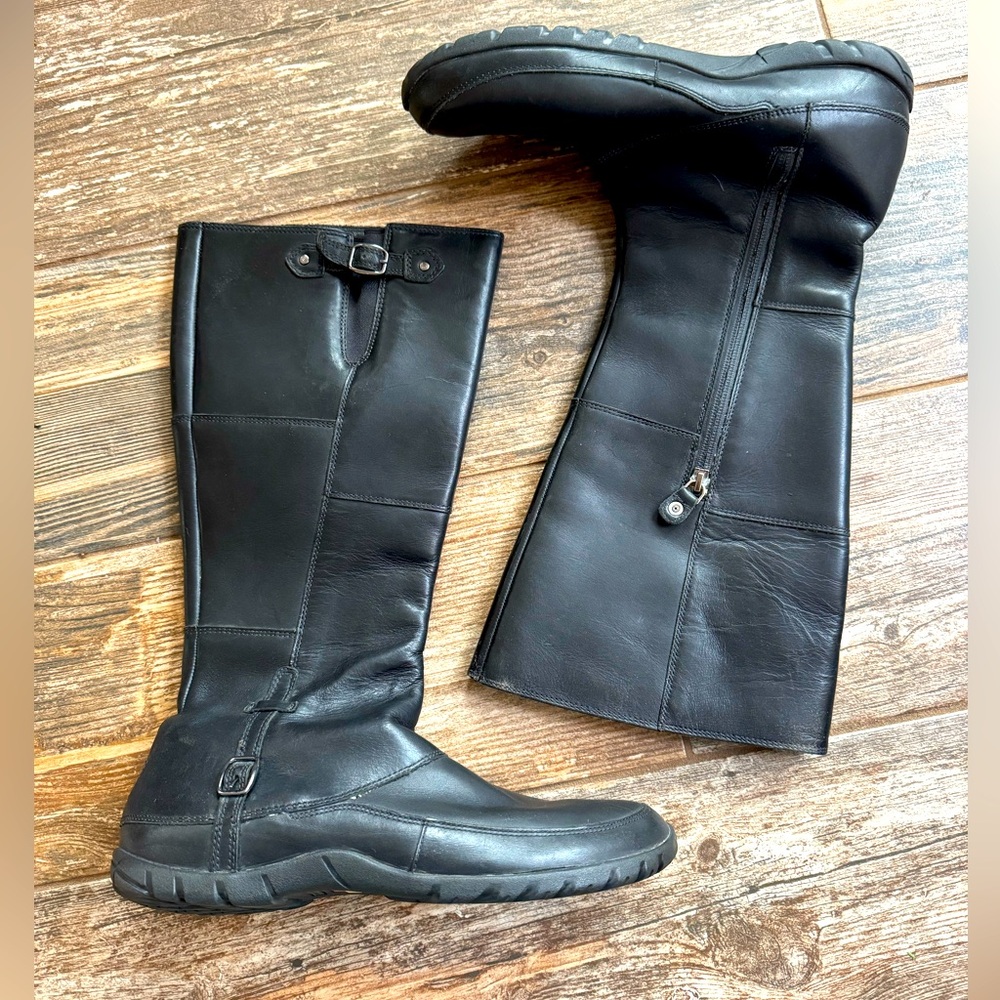 The North Face Camryn Boot Women's sz 8lack Leather Tall Waterproof Boots